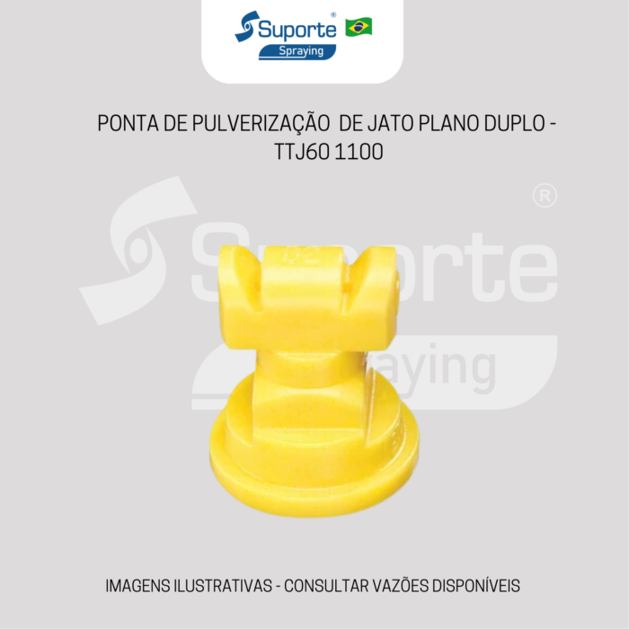 PONTA DE PULVERIZAÇÃO  DE JATO PLANO DUPLO -  TTJ60 1100