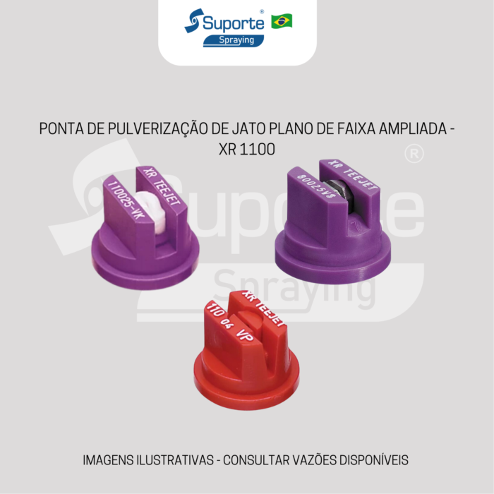 PONTA DE PULVERIZAÇÃO DE JATO PLANO DE FAIXA AMPLIADA - XR 1100